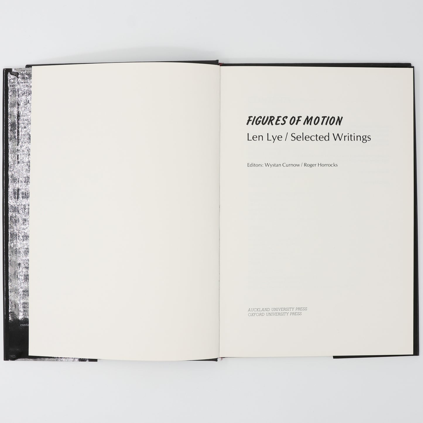 Figures of Motion Len Lye Selected Writings