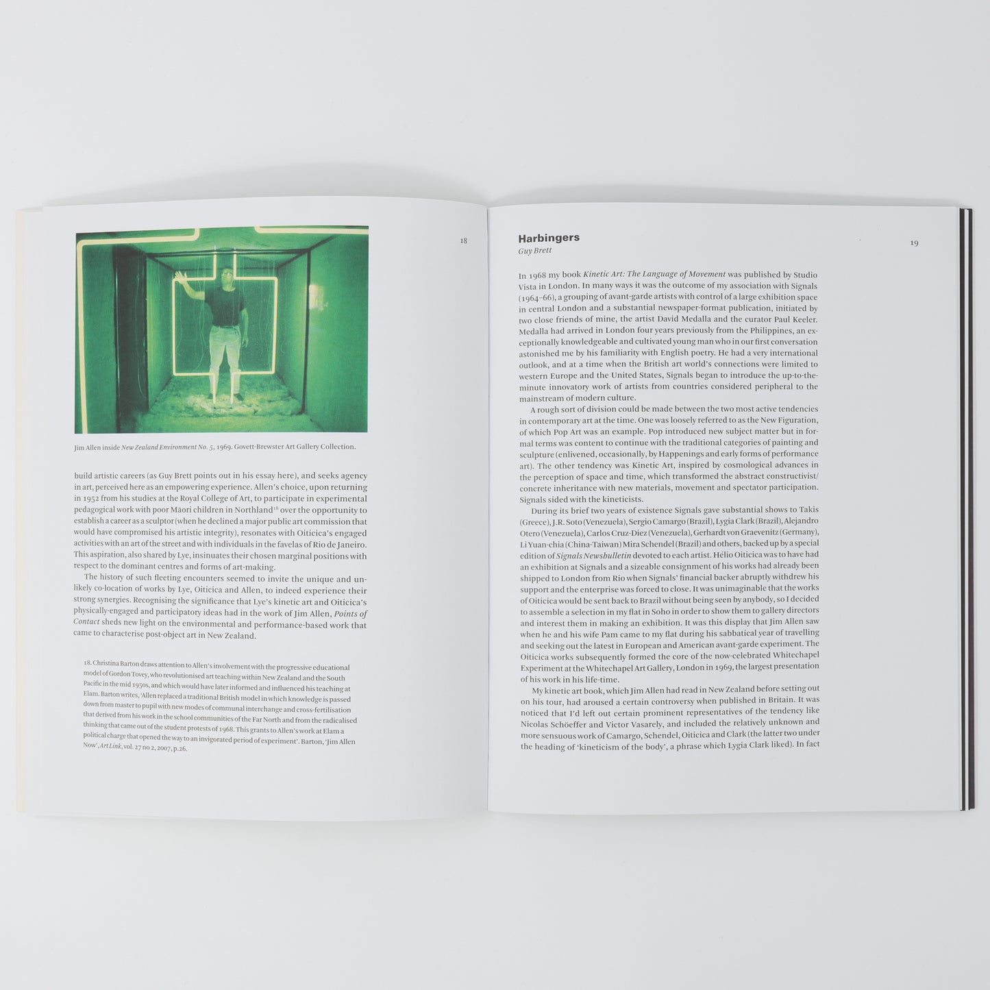 Points of Contact: Jim Allen, Len Lye, Hélio Oiticica